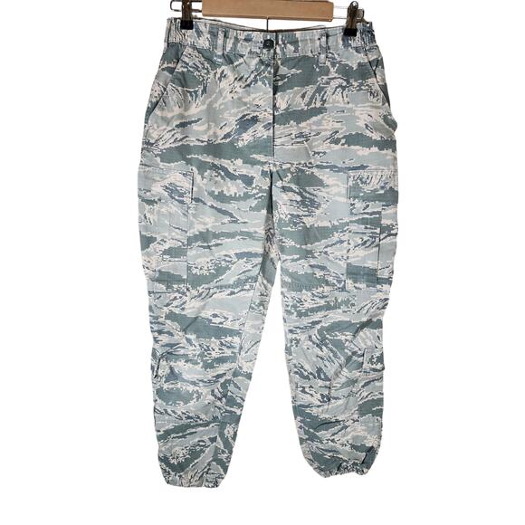 USAF Military Green Tan Camo Heavy Duty Women's Jogger Pants SZ 12S - Picture 2 of 10